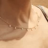 white shell dainty chain charms Necklace