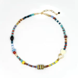 handmade colorful beaded necklace for women