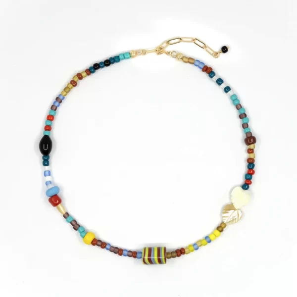 handmade colorful beaded necklace for women