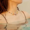handmade colorful beaded necklace for women