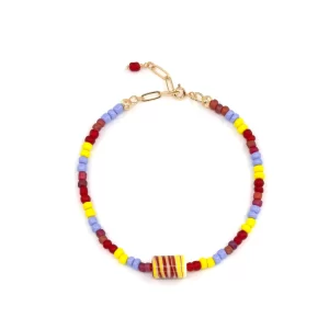 handmade colorful beaded anklet bracelet