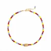 handmade colorful everyday beaded necklace