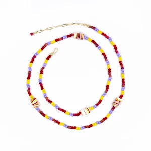 handmade colorful beaded belly chain body jewelry