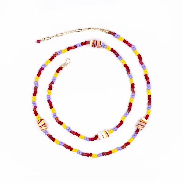 handmade colorful beaded belly chain body jewelry