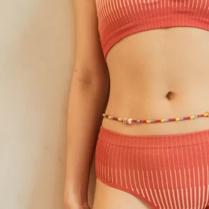 handmade colorful beaded belly chain body jewelry