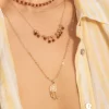 women's handmade chain necklace with dreamcatcher pendant
