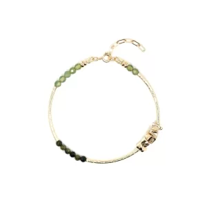 women’s handmade popular green beaded bracelet