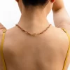 women's unique brown beaded necklace for women