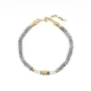 handmade daily wear grey beaded bracelet for women