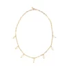 women's everyday dainty chain necklace with shell charms