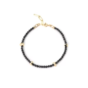 handmade everyday black bead necklace for women