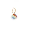 handmade heart dangle earrings for no piercing