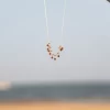handmade everyday chain bead charms necklace