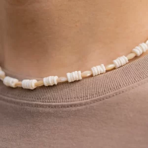 summer handmade unique shell beaded necklace for guys