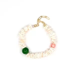 women’s handmade summer coast shell bead bracelet