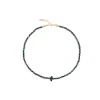 handmade everyday dark green beaded necklace for women