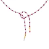 unique handmade red purple beaded necklace for women