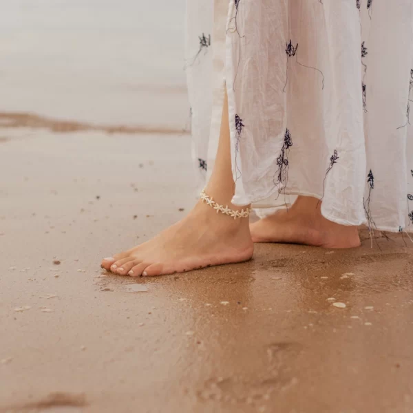 summer handmade beach starfish bead anklet for women