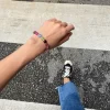 big colorful gemstone bead bracelet for women