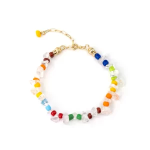 handmade colorful beaded bracelet