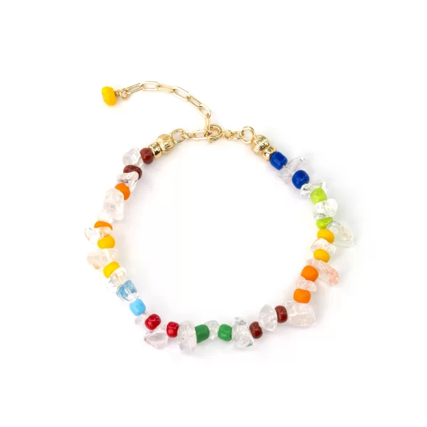 handmade colorful beaded bracelet