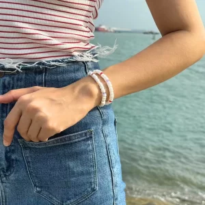 summer ocean themed beaded bracelet