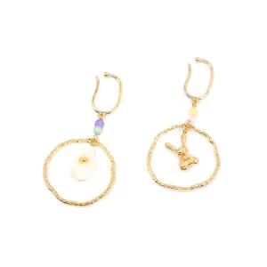 handmade hoop dangle earrings no piercing