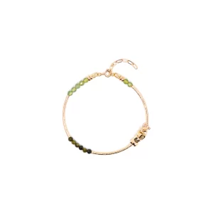 women’s handmade popular green beaded bracelet