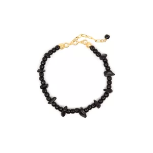 women’s handmade daily wear black beaded bracelet