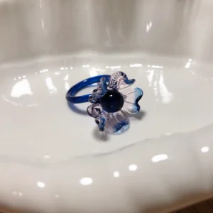handmade iris liuli ring